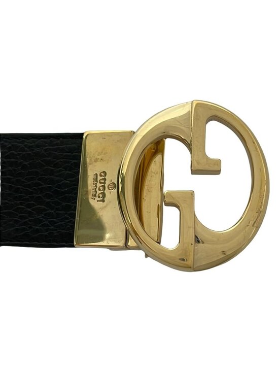 Gucci Belt 85 34 Black Pink Beige Gold Leather main image 7